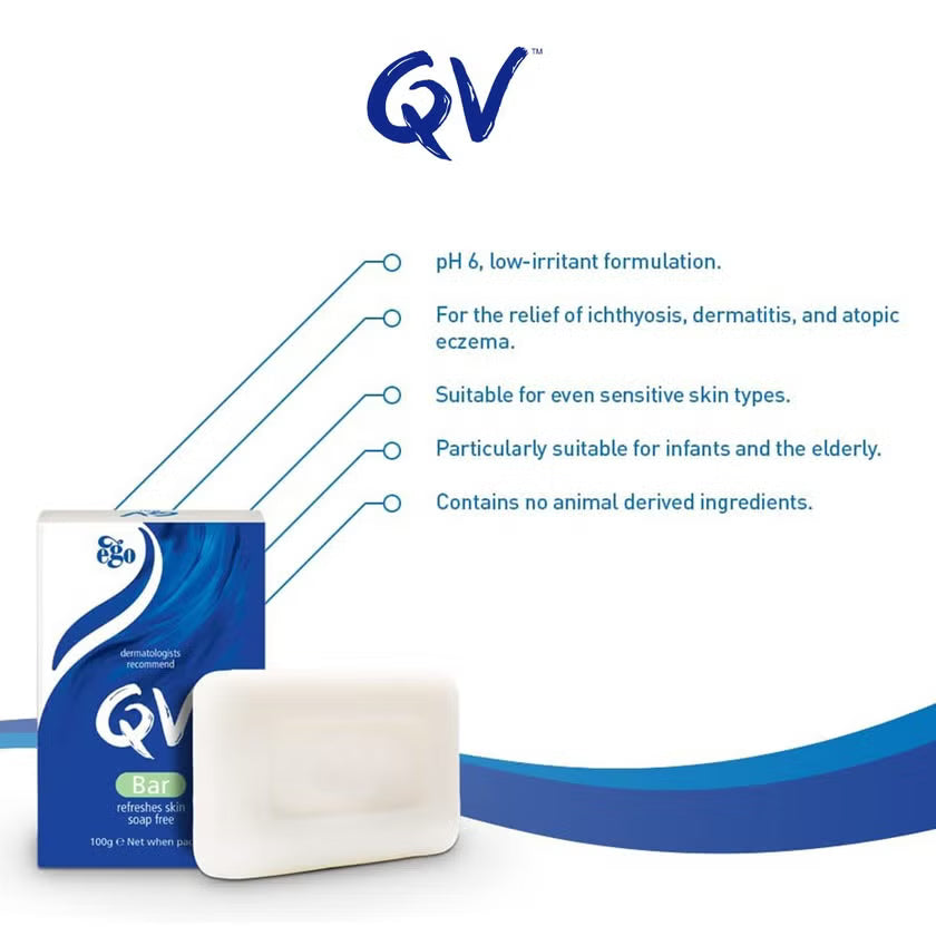 Ego QV Bar, Soap Free 100g