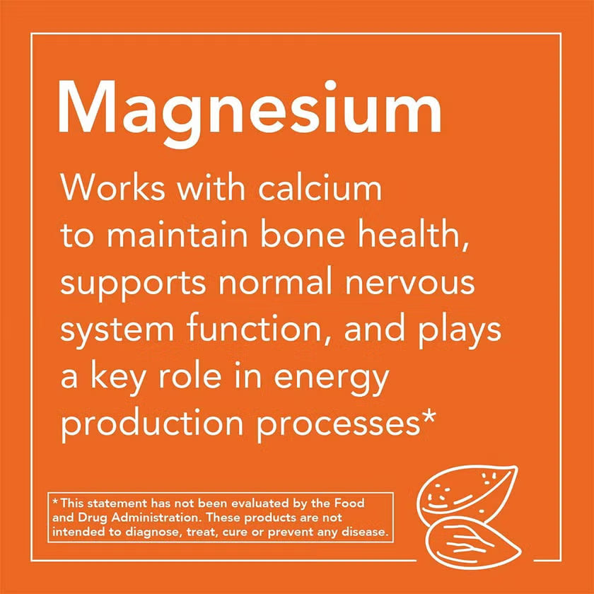 Now Magnesium 400mg Capsules For Energy Production & Nervous System Support, Pack of 180's
