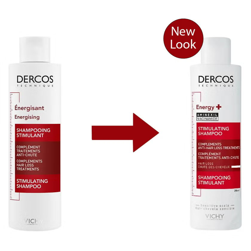 Vichy Dercos Energy+ Stimulating Anti Hair Fall Shampoo With Aminexil 200ml