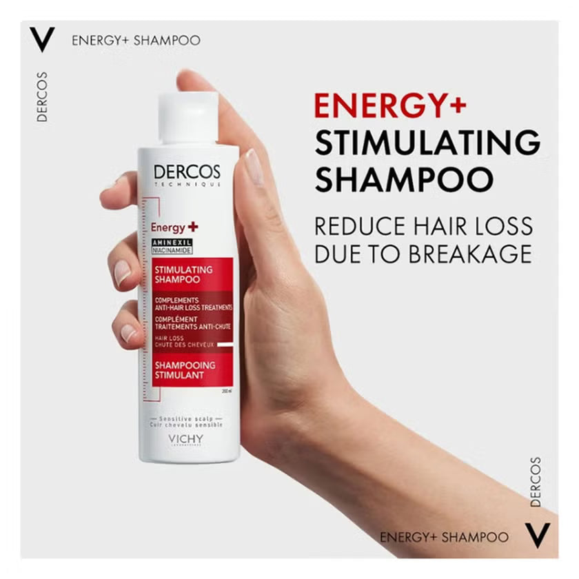 Vichy Dercos Energy+ Stimulating Anti Hair Fall Shampoo With Aminexil 200ml