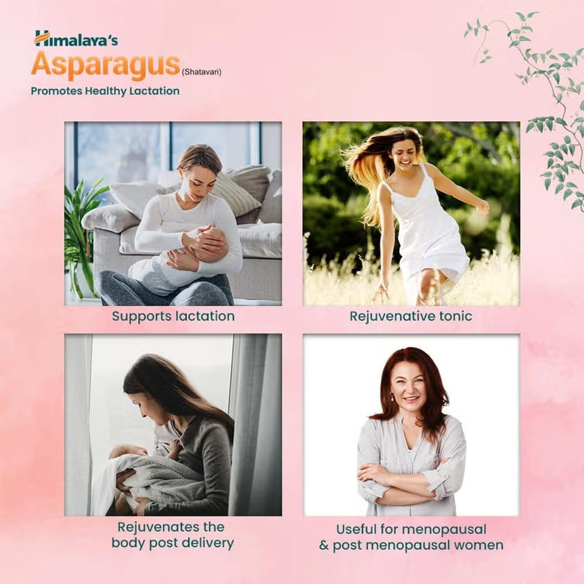 Himalaya Women's Wellness Asparagus / Shatavari 250mg Veg Capsules, Pack of 60's