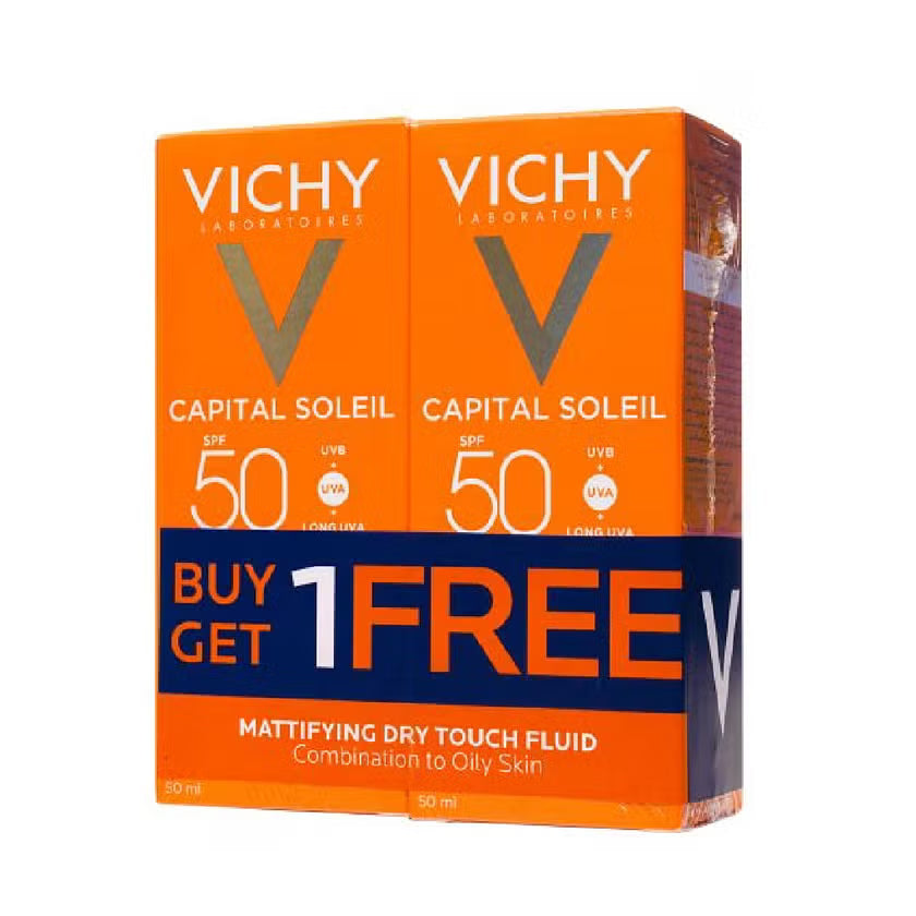 Vichy Capital Soleil Dry Touch Fluid 1+1 Promo Pack