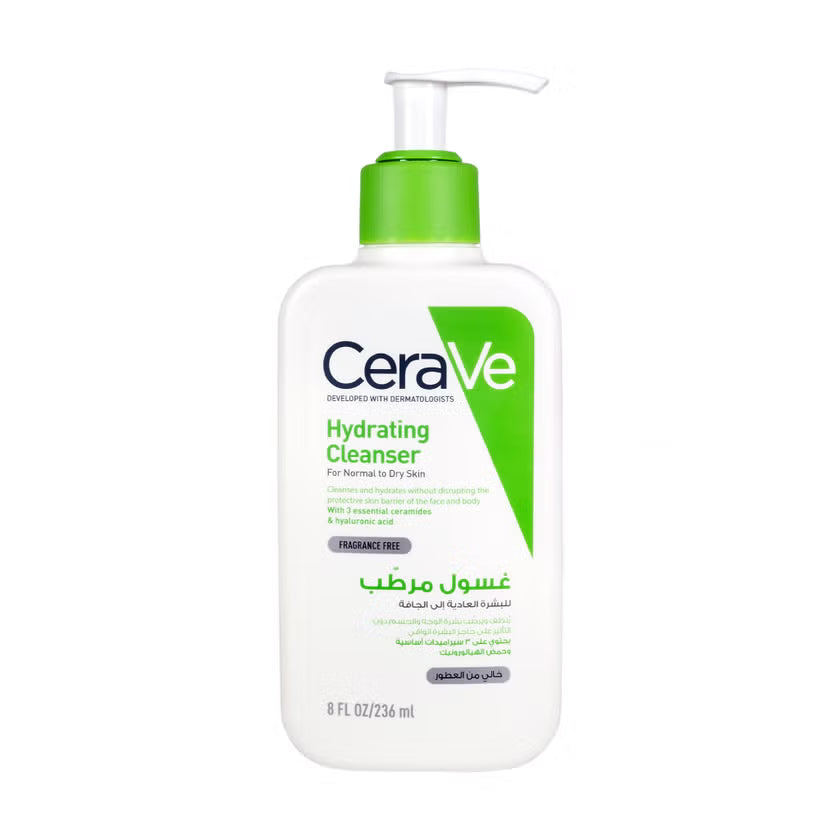 CeraVe Hydrating Fragrance Free Cleanser For Normal To Dry Skin 236ml
