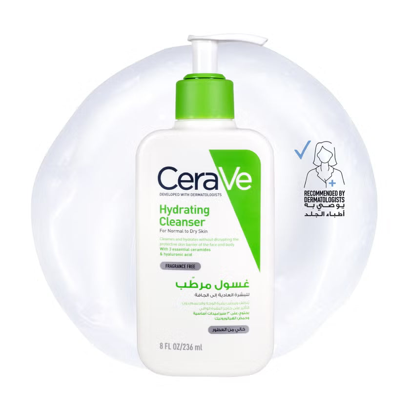 CeraVe Hydrating Fragrance Free Cleanser For Normal To Dry Skin 236ml