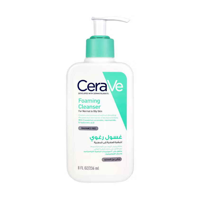 CeraVe Fragrance Free Foaming Cleanser For Normal To Oily Skin 236ml